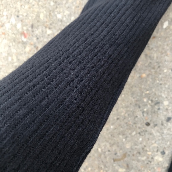 Long Black Sweater Knit Arm Warmers Soft Gloves Armwarmers Sleeves Compression - Picture 5 of 7